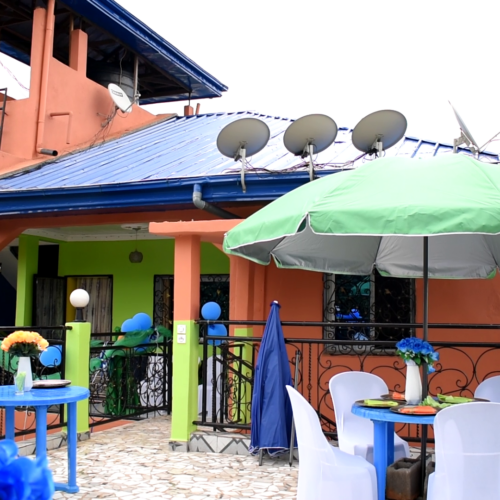 The terrace